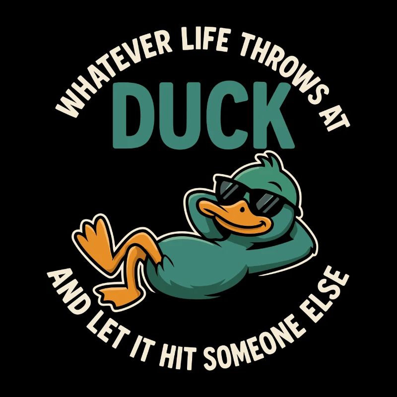 Relaxed duck humor for cool guys