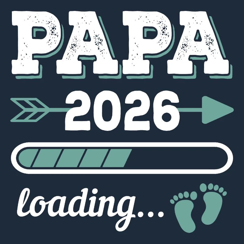 Papa 2026 Loading Werdender Vater Geschenkidee