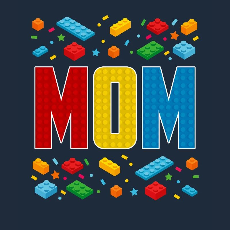 Maman brique constructeur créatif maternité bloc amant