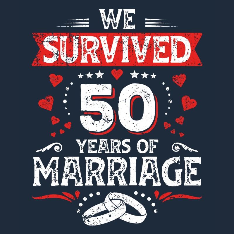 50 Hochzeit Jahrestag Ehemann Ehefrau Ehe