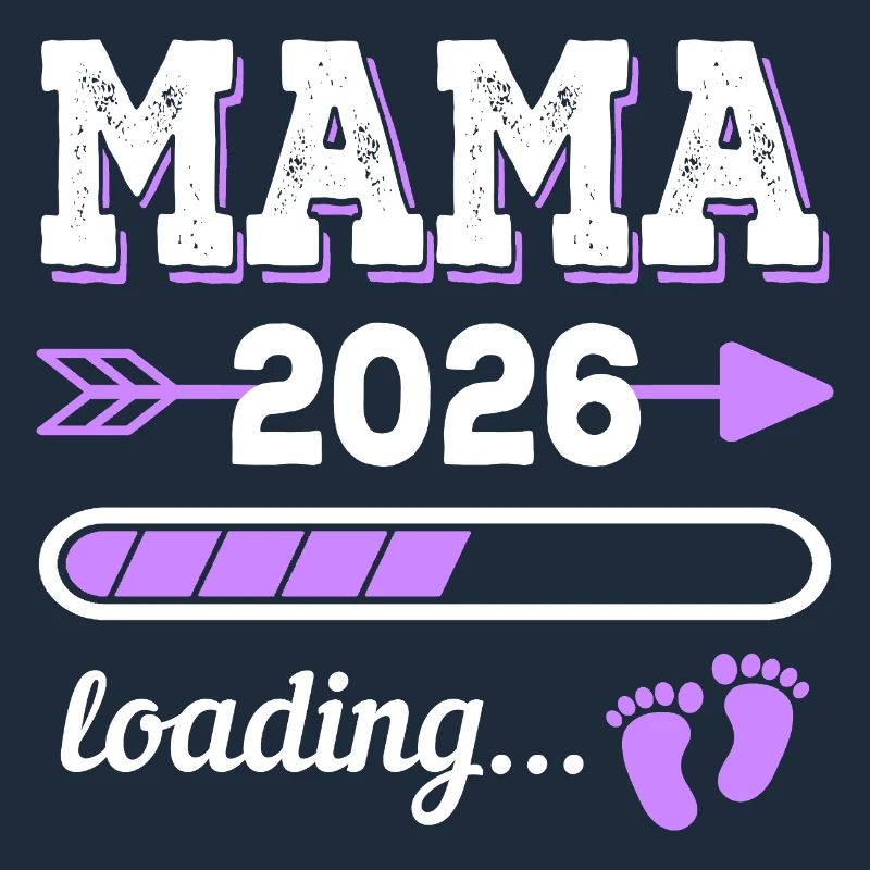 Mama 2026 Loading Schwangerschaft Geschenkidee