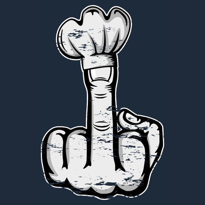 Middle Finger Stinky Finger Chef's Hat Design