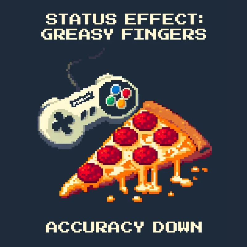 Status Effect: Greasy Fingers | Pizza Aim Humor