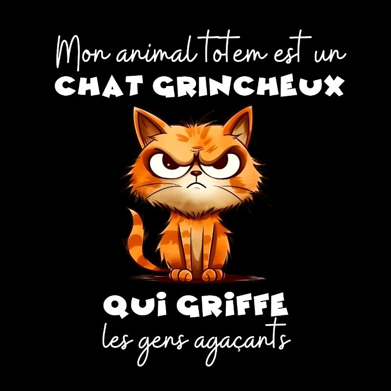 Mon animal totem : un chat grognon