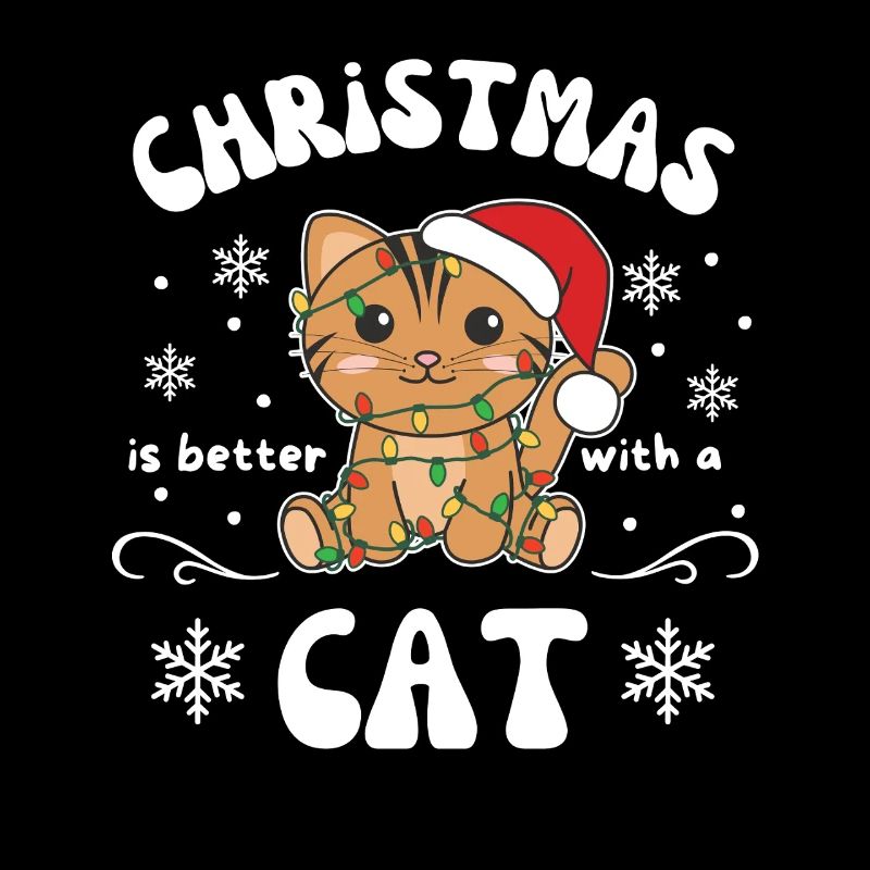 Weihnachten ist besser mit einer Katze