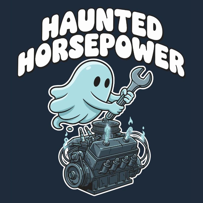 Dessin animé Ghost Engine Hanting Engine