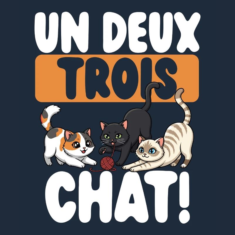 One, two, three cats, cute cats,
