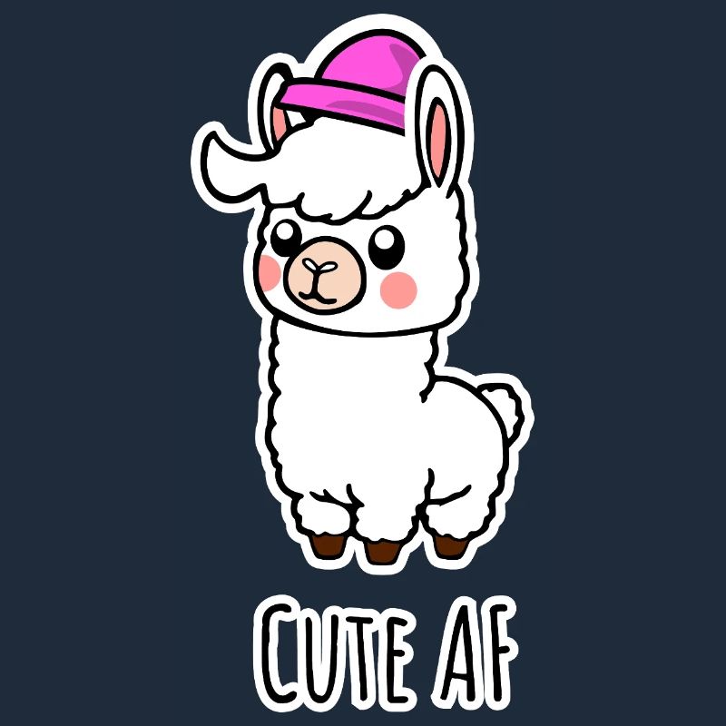 Cute AF Lama Baby oder Alpaka