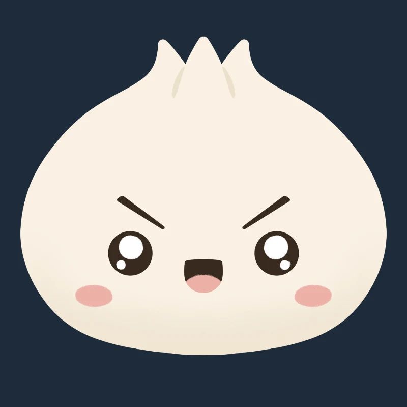 Mascotte mignonne de Grumpy Dumpling