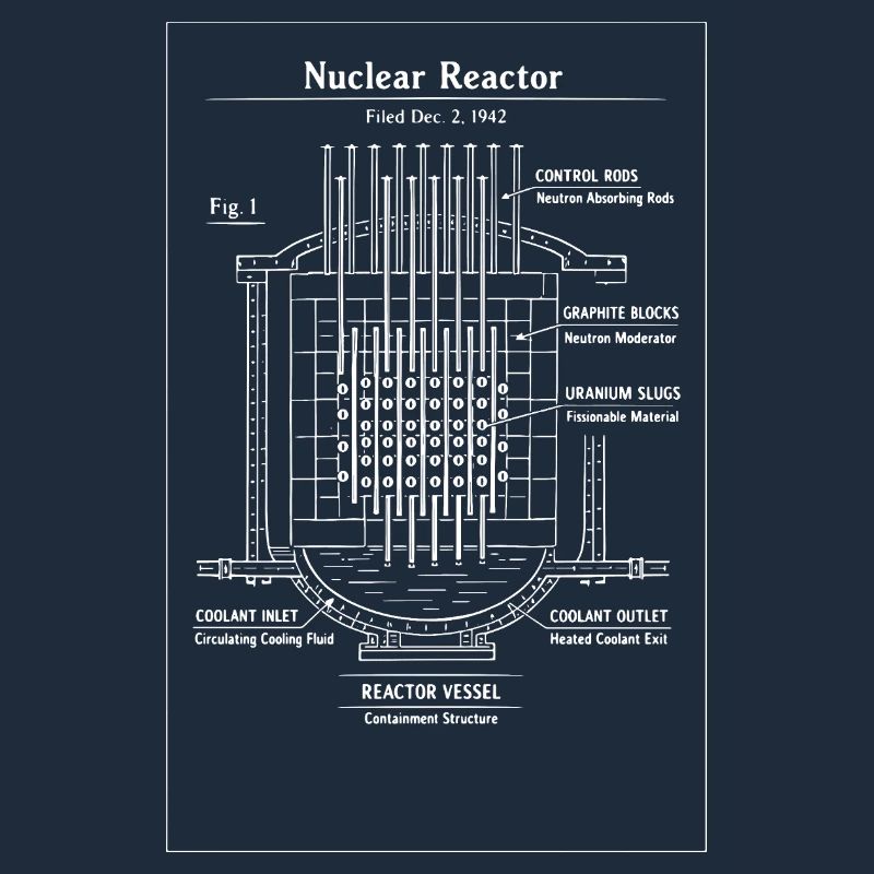 Plan directeur du réacteur nucléaire