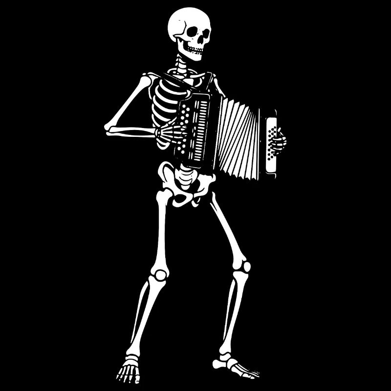 Skeleton plays Accordion Serenade