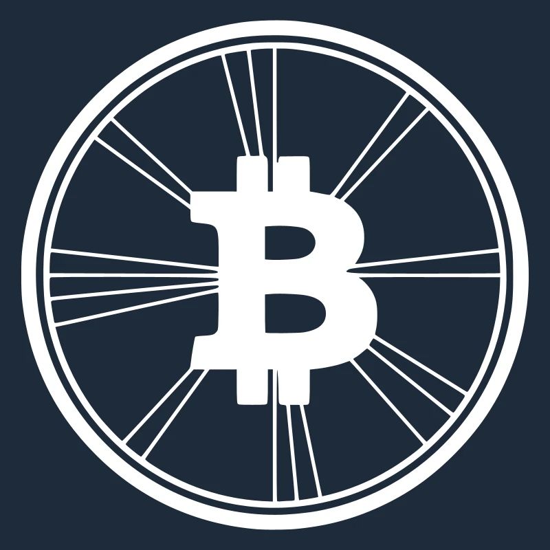 Bitcoin Logo Modern Wireframe Krypto