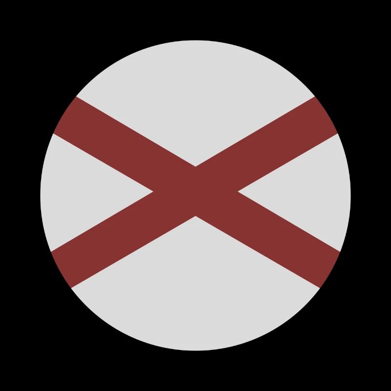 Drapeau rond de l’Alabama