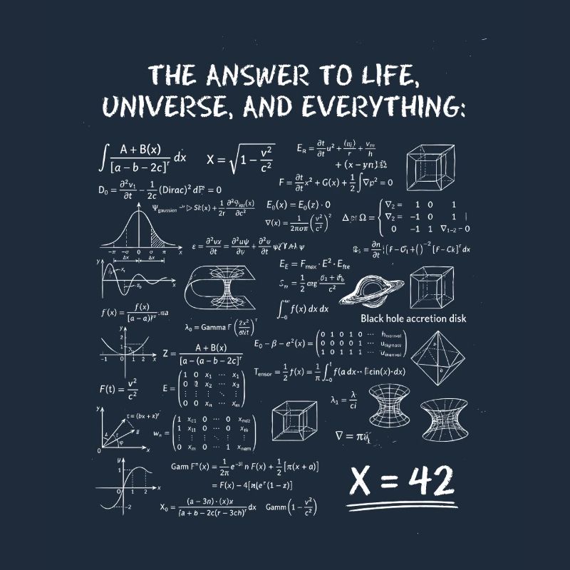 La réponse à tout – Design de nerds scientifiques