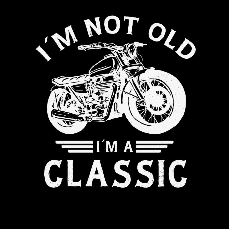 Ich bin nicht alt, ich habe einen klassischen Motorrad-Geburtstag