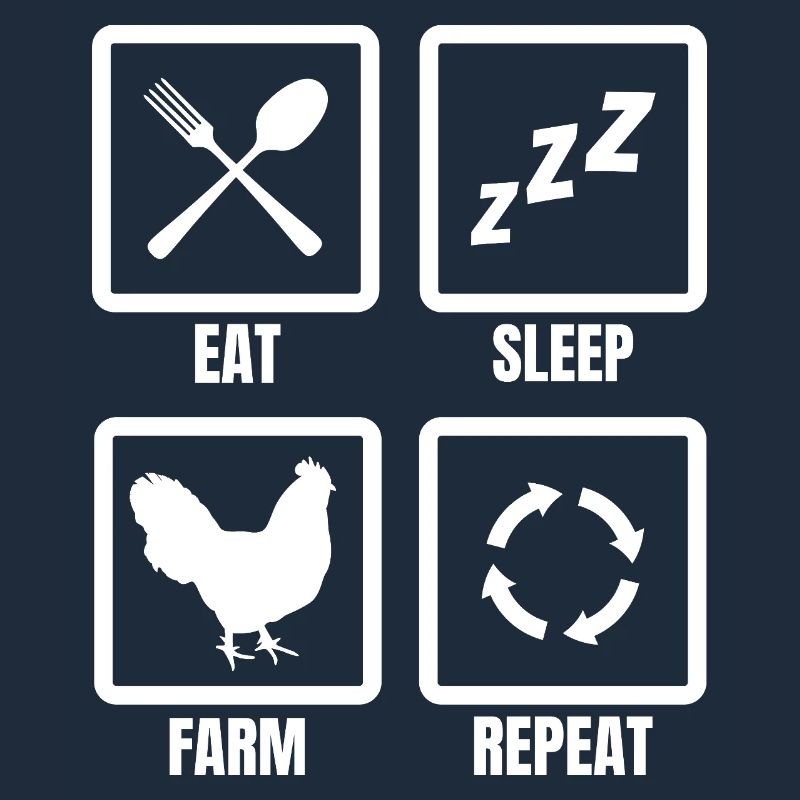 Manger Dormez Ferme Répéter