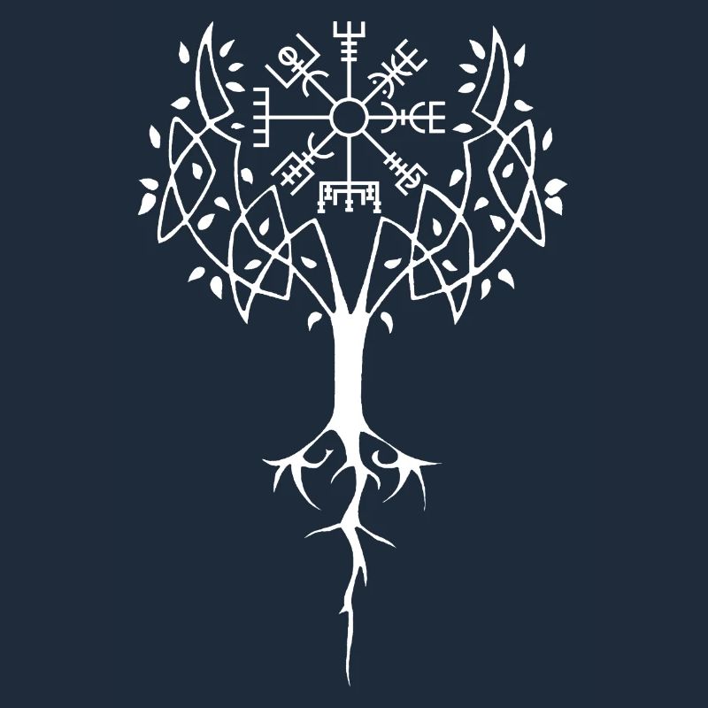 Arbre runique de vie (blanc)