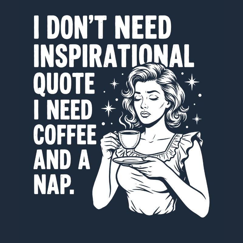 Echte Kaffeeliebe Nickerchen Statement