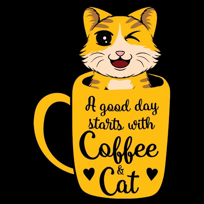 Good day coffee cat