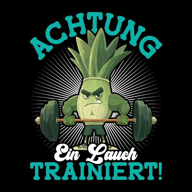 Weight training ATTENTION A LEEK TRAINS Funny