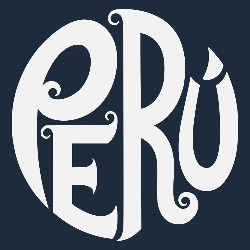 Peru - Verschnörkelte Typografie 