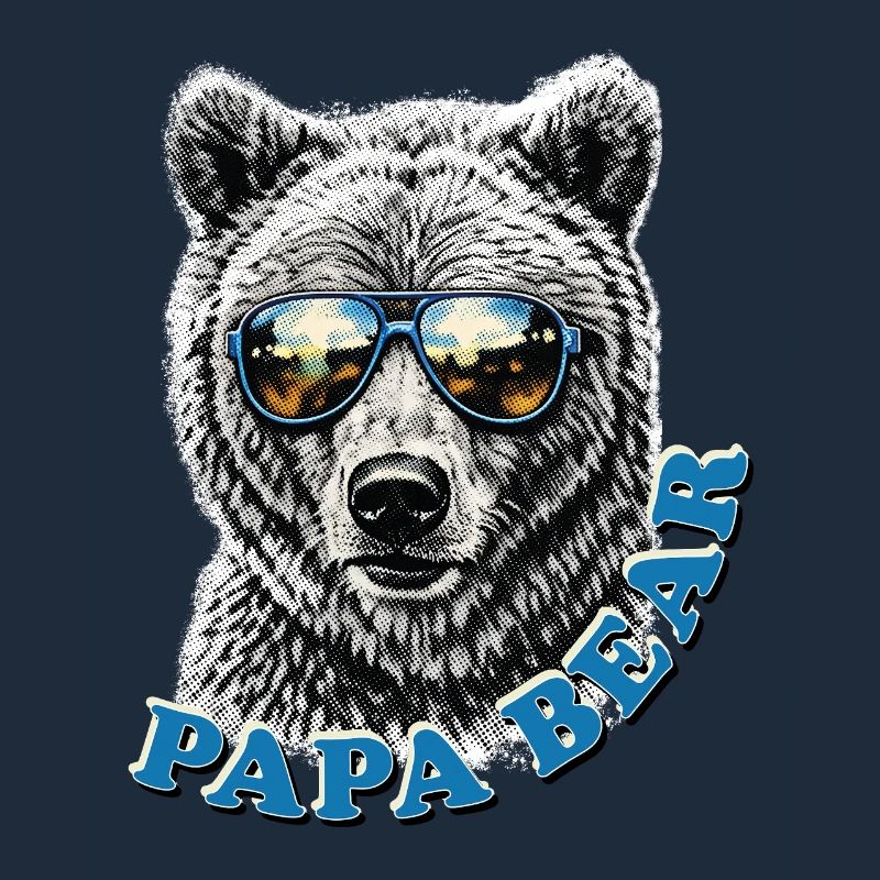 Papa Bear – Retro Vatertag Geschenkidee