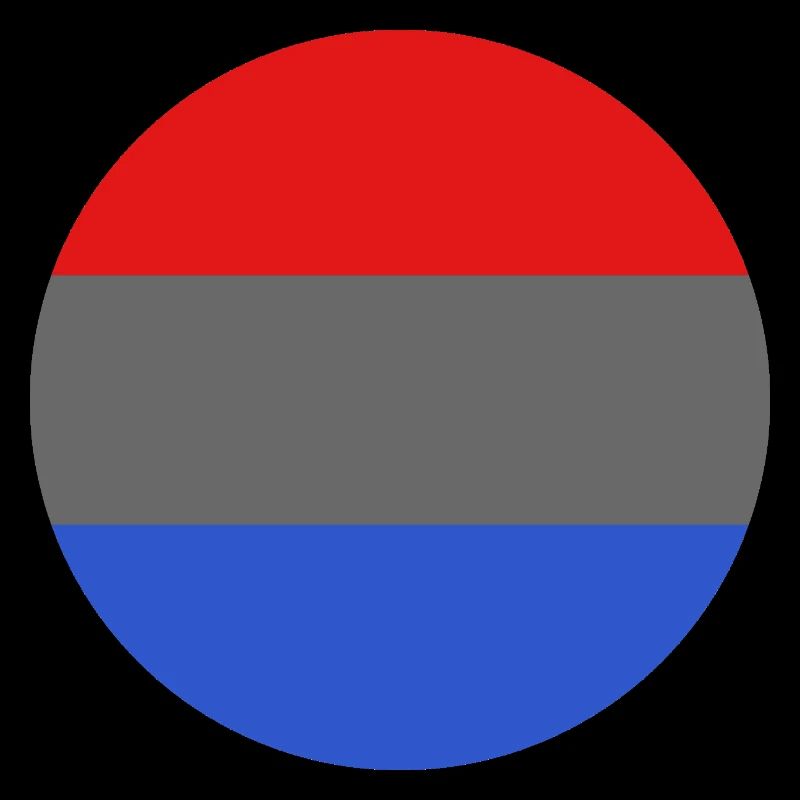 Drapeau rond du Luxembourg