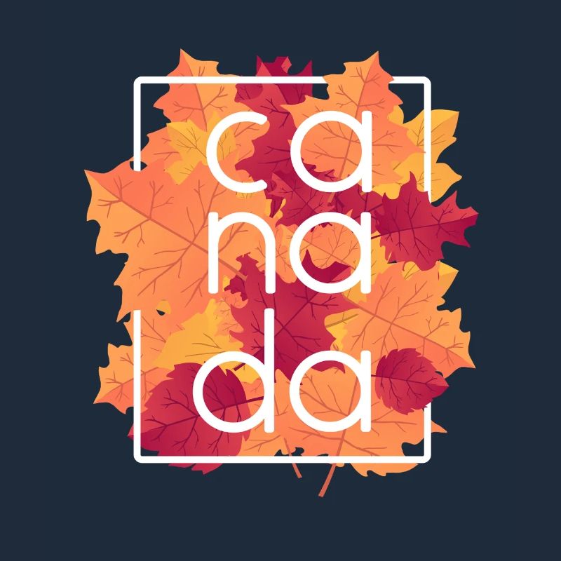 Design des feuilles d’érable d’automne du Canada