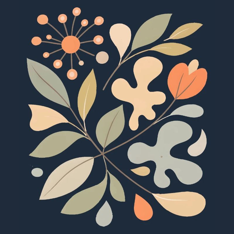 Abstract Floral Pattern Illustration