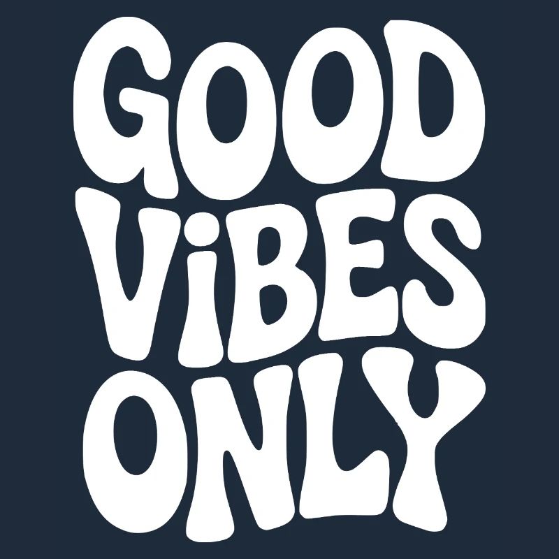 Vibing Typographie en blanc