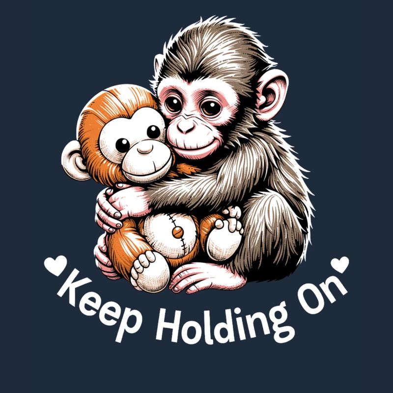 Exemple du câlin de singe Continue de tenir