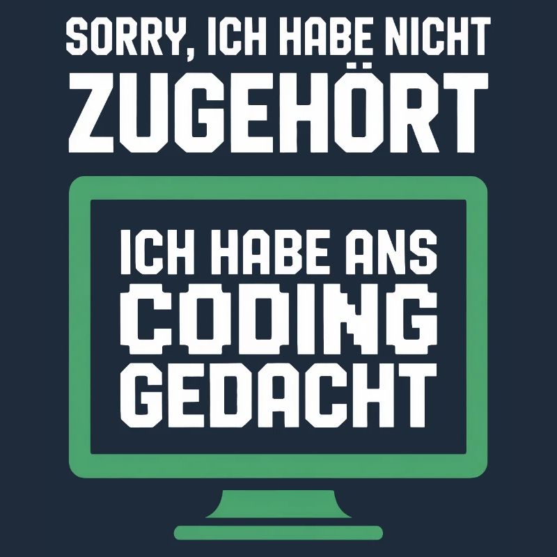 Coding Gedanke am Bildschirm