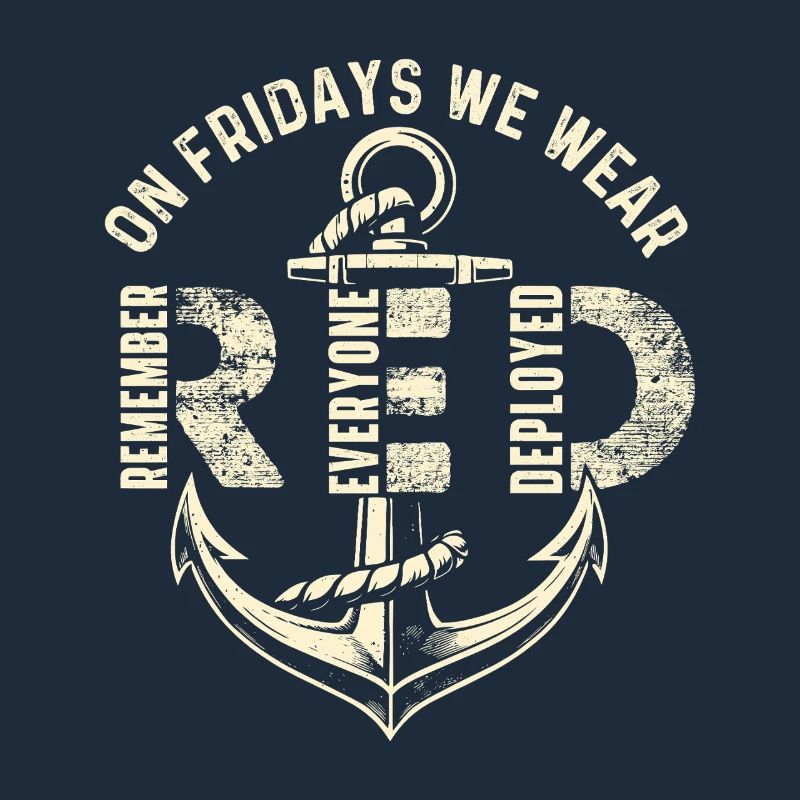 Le vendredi, nous portons du rouge Remember Deployed