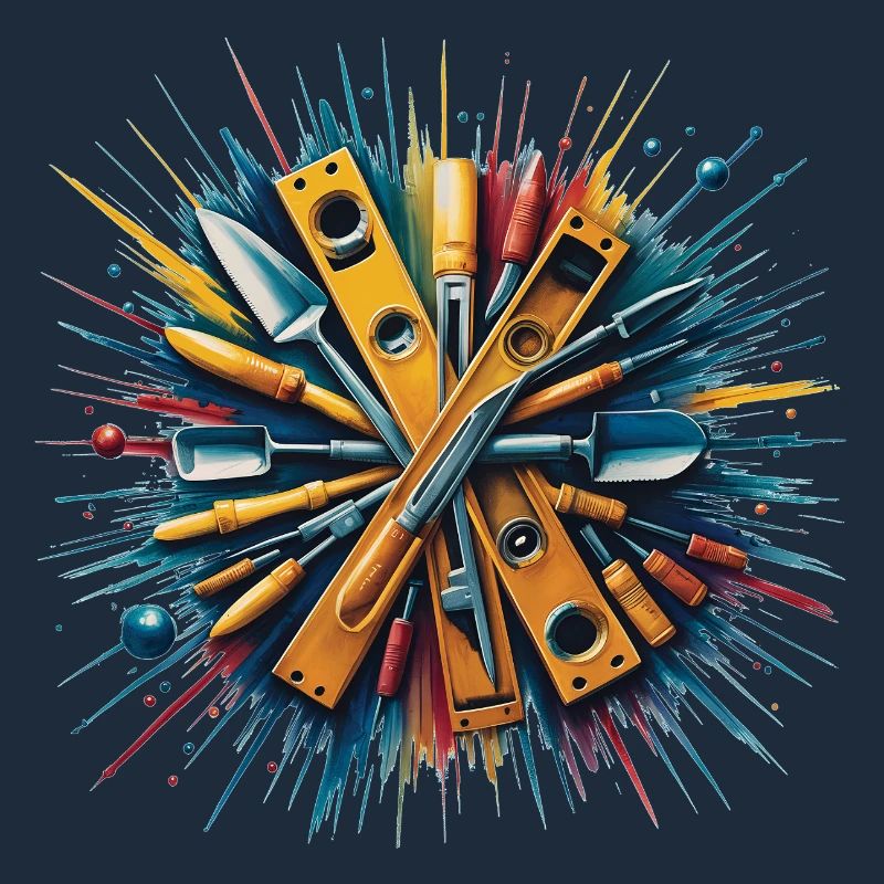 Maçon de construction Maçon Outils d’art Impression d’art