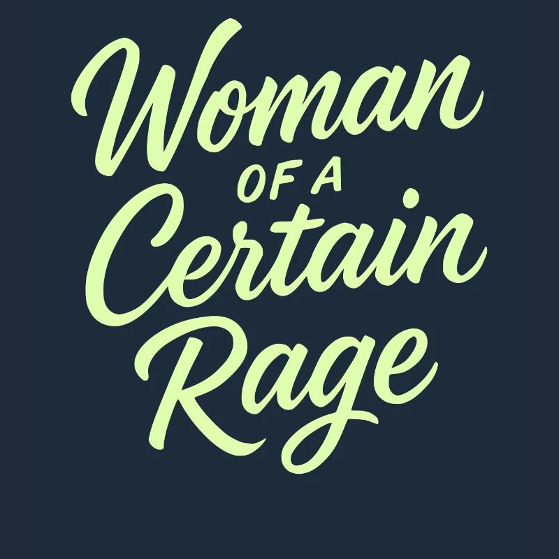 Femme d’une certaine rage vert clair design
