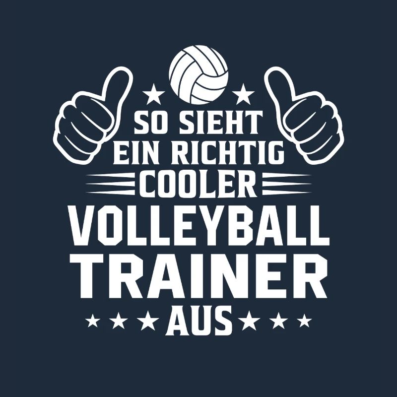 So sieht ein cooler Volleyball Trainer aus 