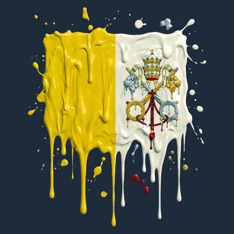 Vatican's yellow and white color split