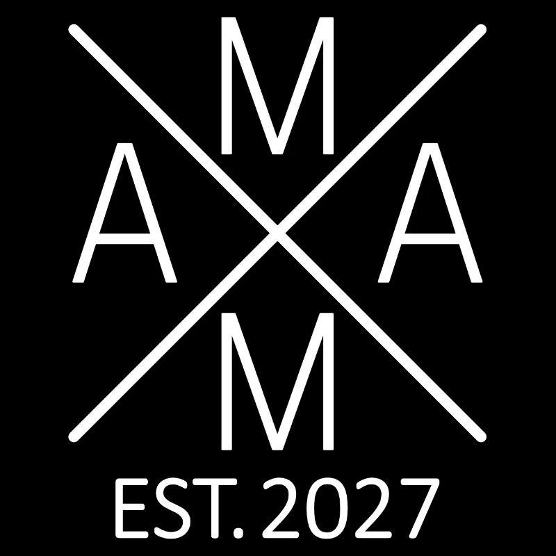 Mama Est. 2027 Mama seit 2027 Werdende Mama 2027