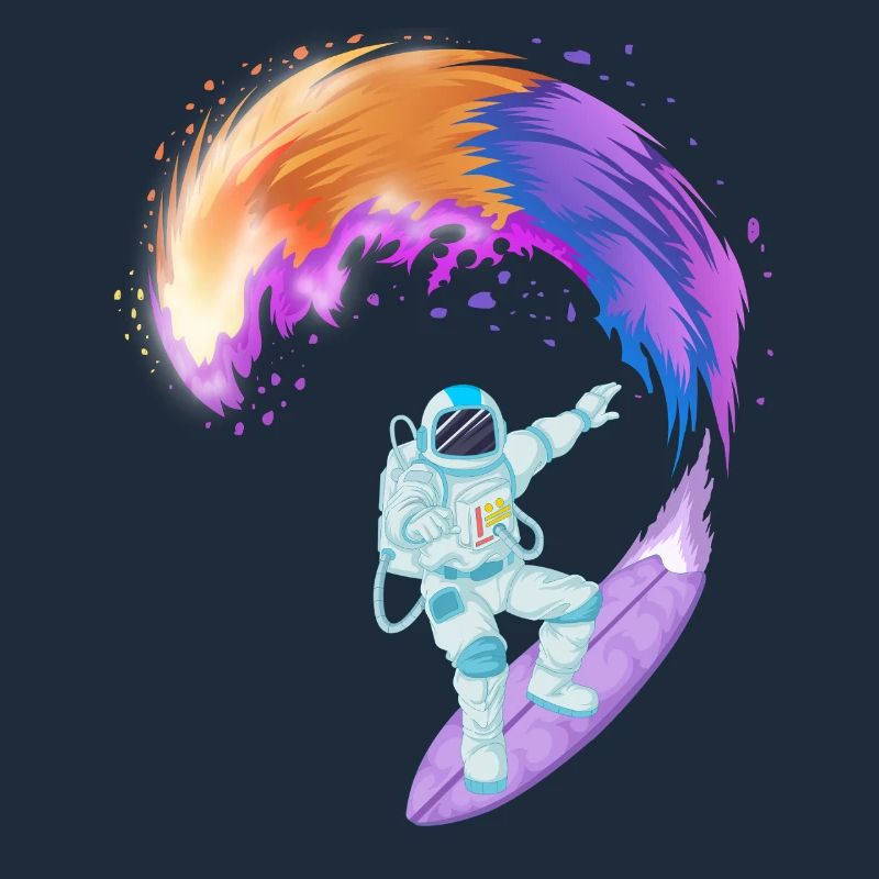 Chemise spatiale de surf d’astronaute