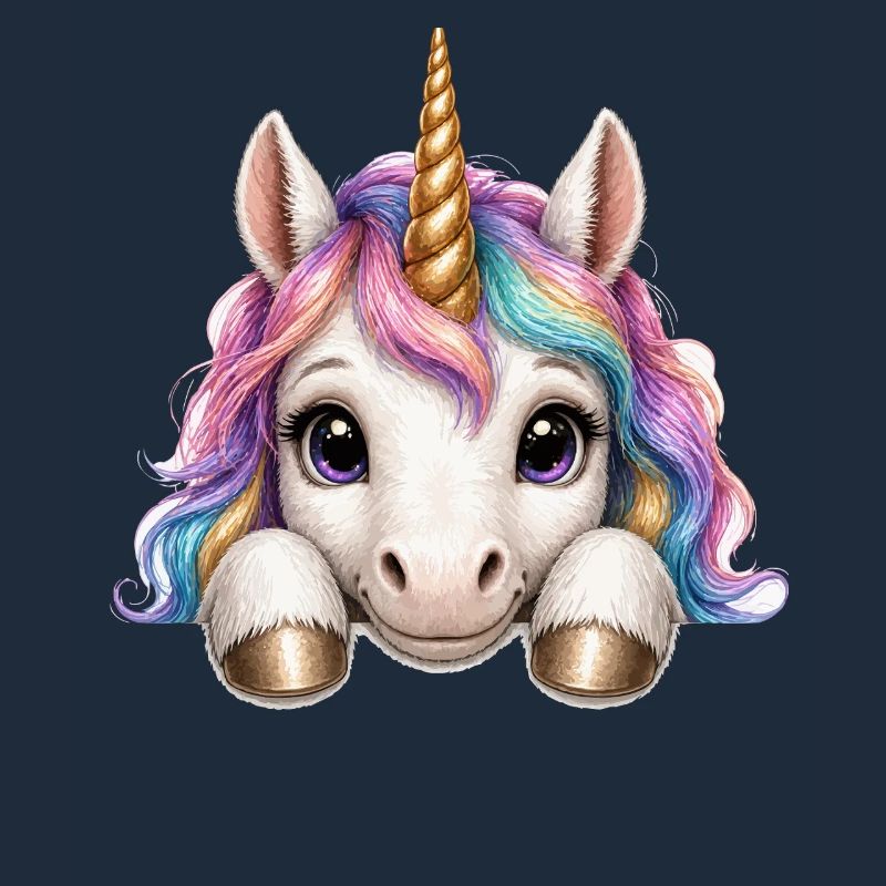 Einhorn mit Regenbogenmähne