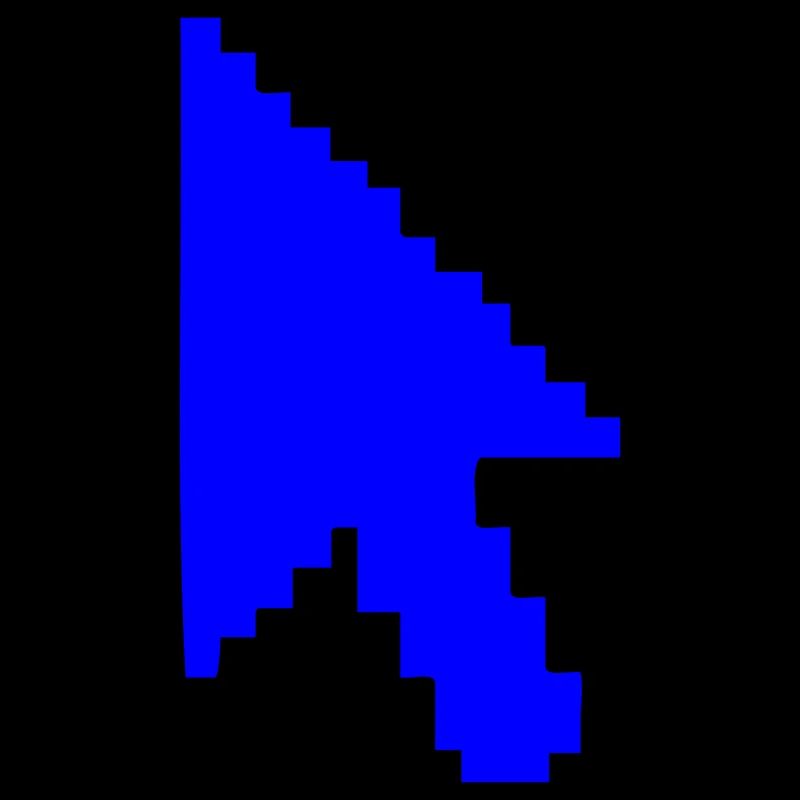 Pointer Mouse Silhouette