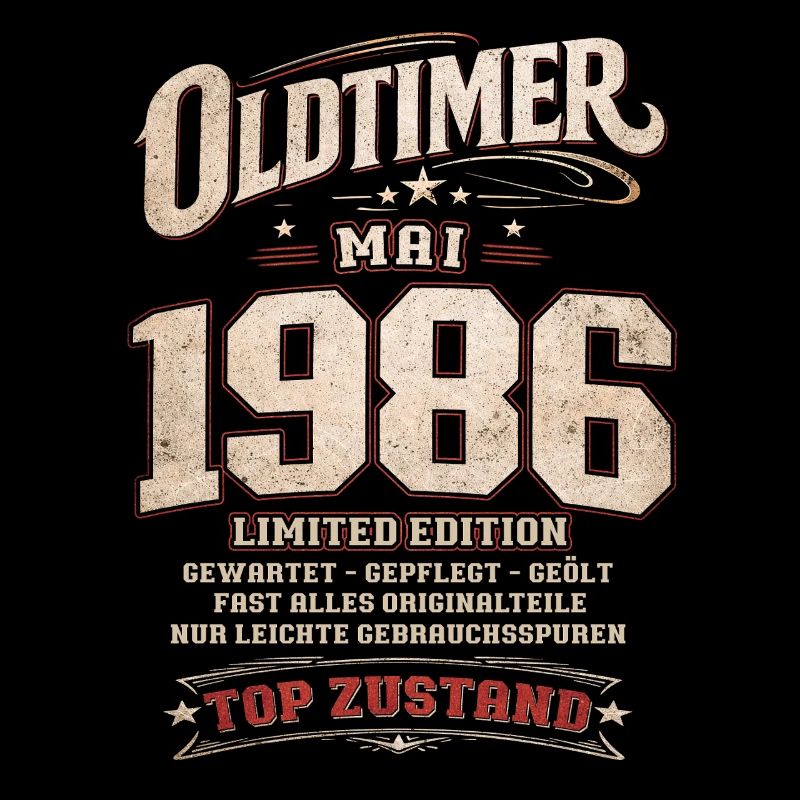 40. Geburtstag Geschenk Mann Oldtimer Mai 1986