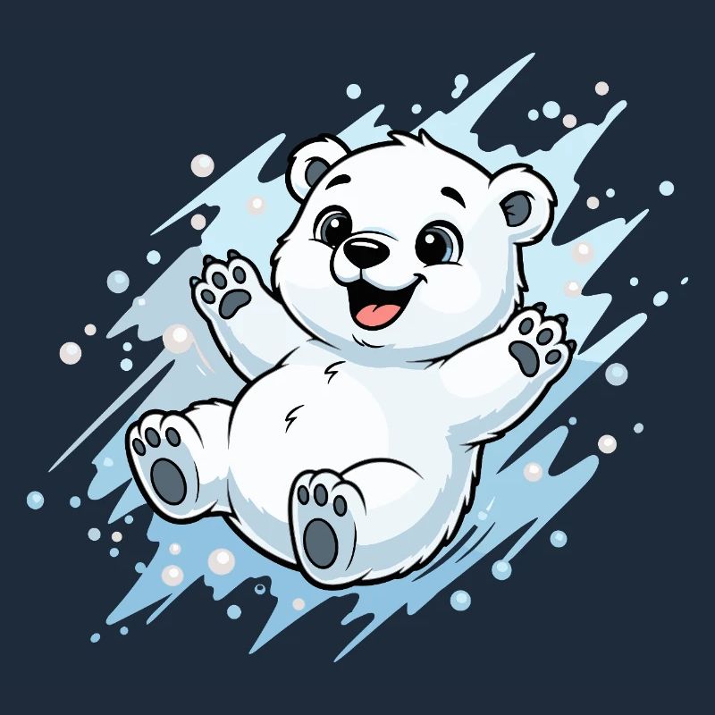 Happy Polar Bear Splash