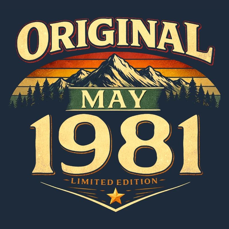 45th Birthday Gift Original May 1981
