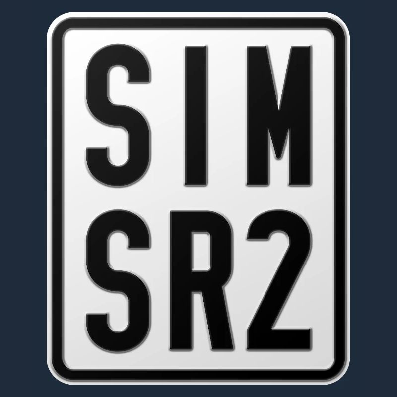 Plaque d’immatriculation du cyclomoteur Simson SR2