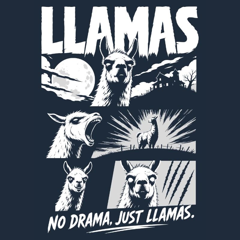 Lamas Horror Comic Pas de drame Art