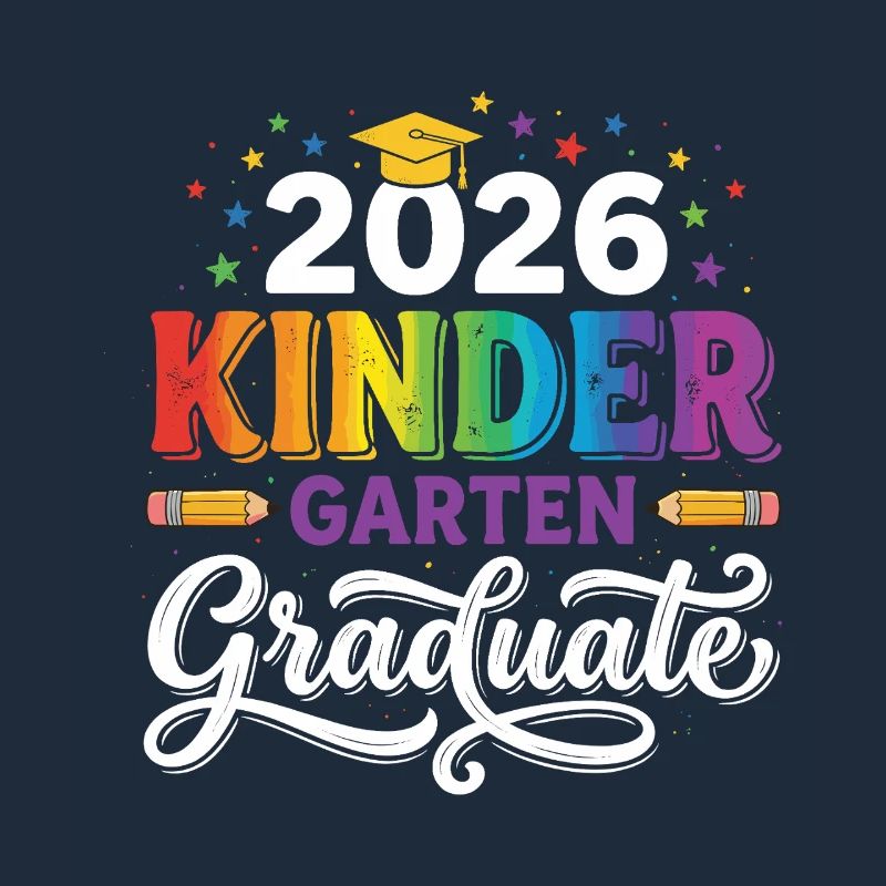 2026 Kindergarten-Absolvent Rainbow