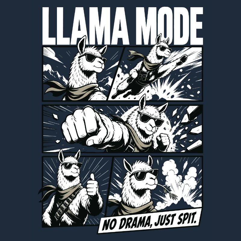 No Drama Llama Comic Vibes