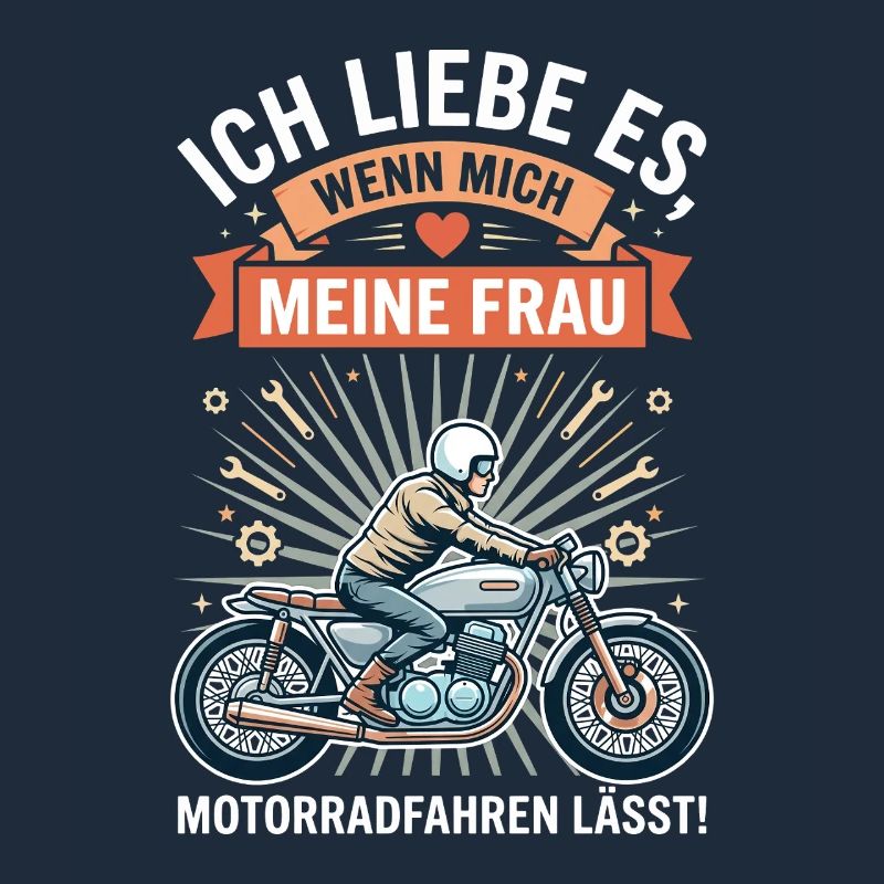 Motorradfahrer Ehemann Lustiger Spruch Biker