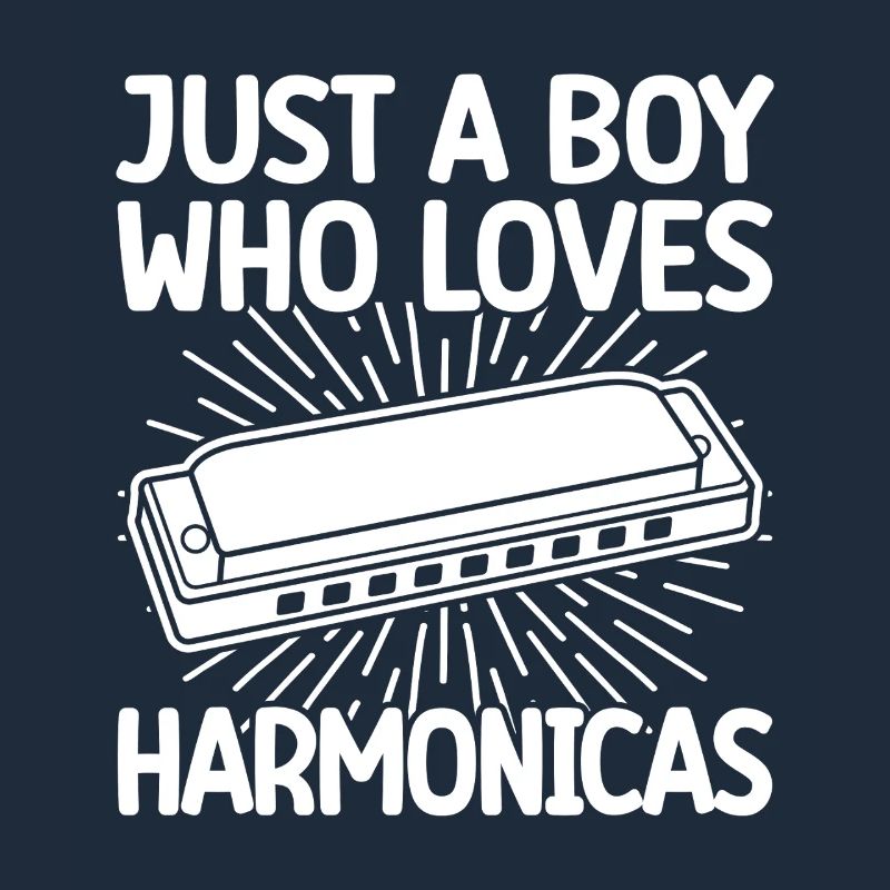 Harmonica Musican Just A Boy Who Loves Harmonica